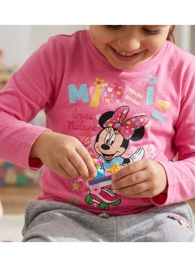 ديزني تيشيرت ديزني ميني ماوس بأكمام طويلة مصنوع من القطن بنسبة 100% من KidsTV - Image 2